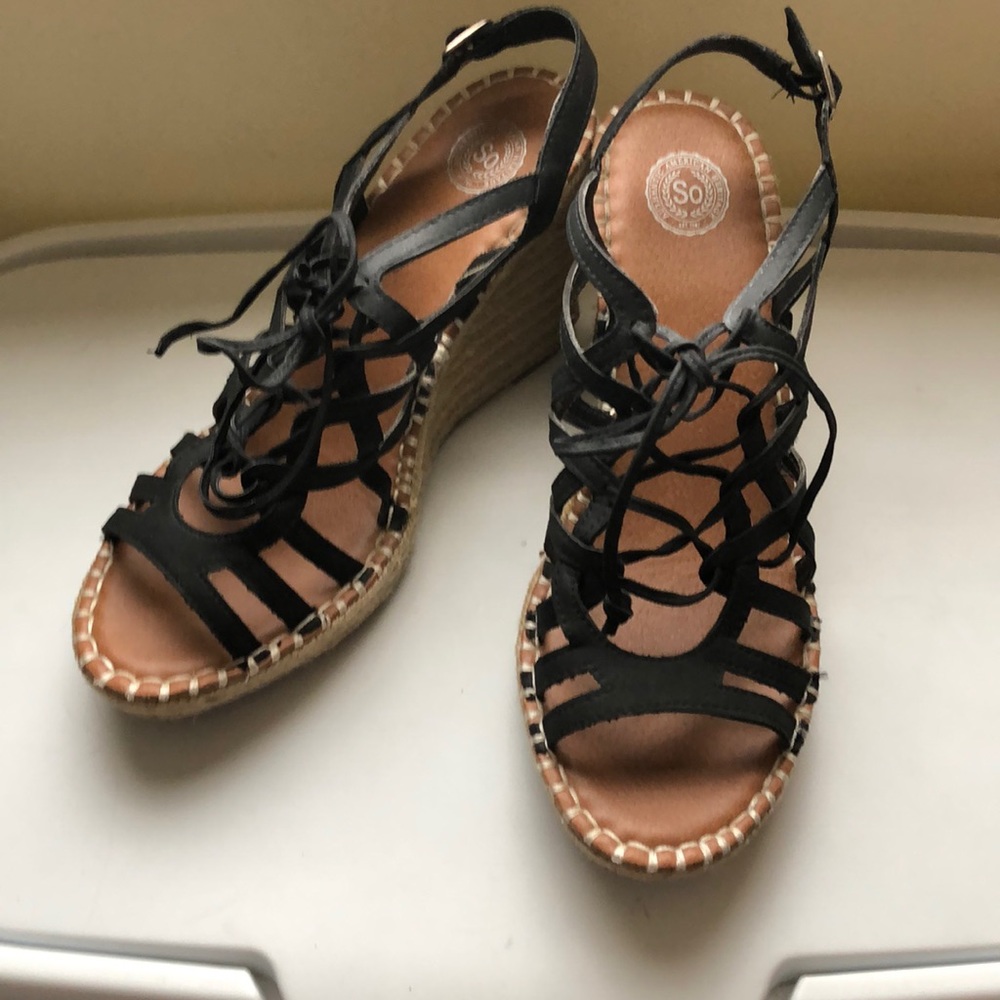 Black Strap  Sandals